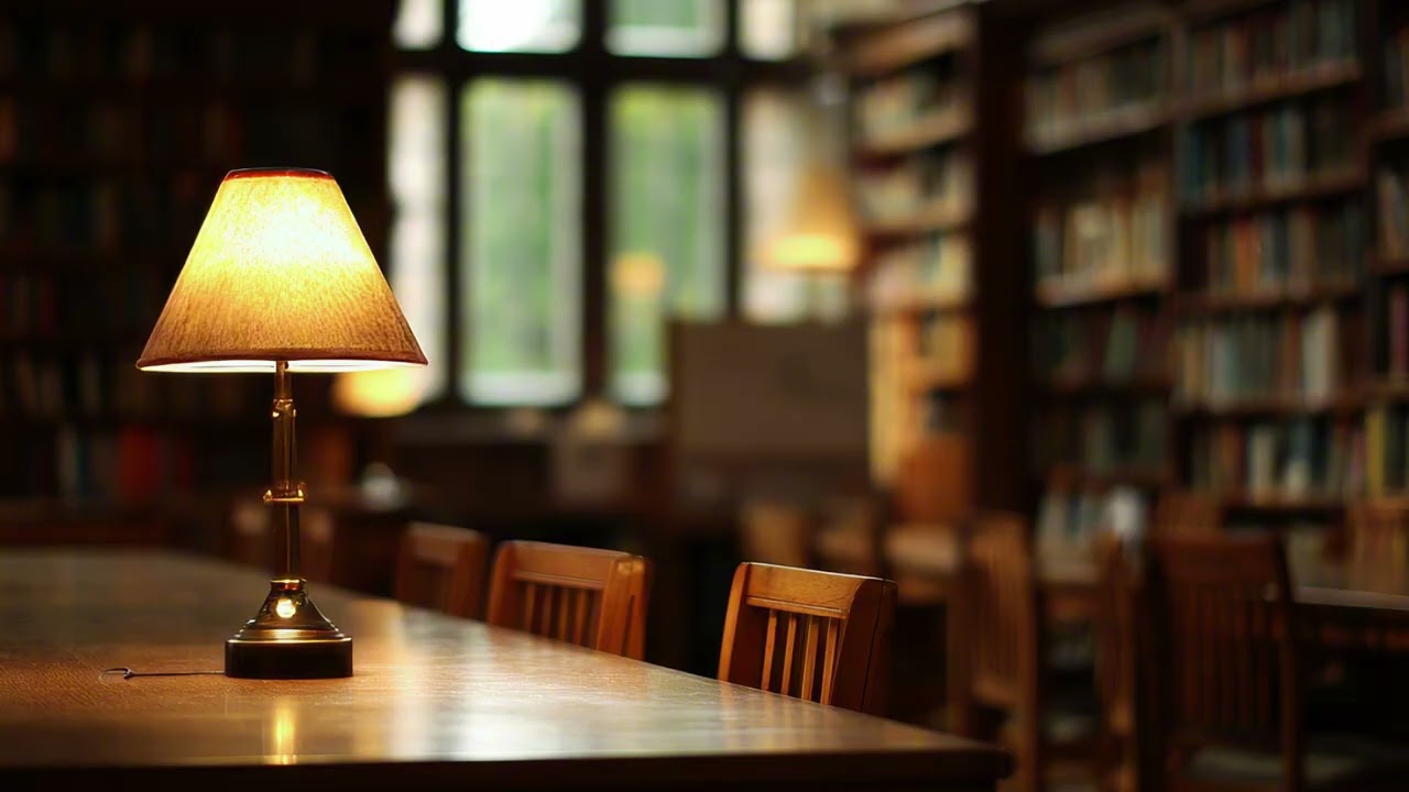 4 Hours Deep Focus Lofi – Study With Me | Library Ambience
