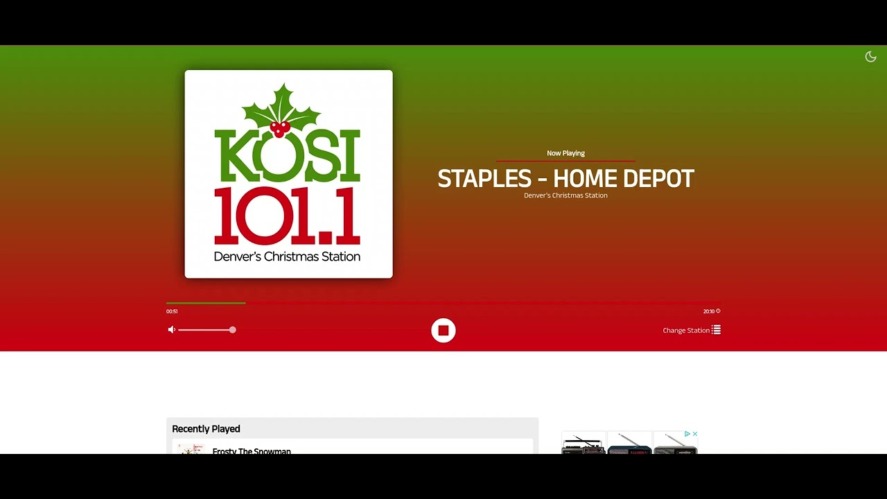 KOSI 101.1 Commercial Break (November 11, 2022 at 7:55 PM MST)