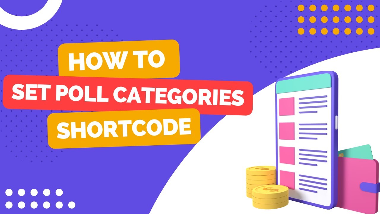 How to set Poll Categories Shortcode with WordPress Poll Plugin