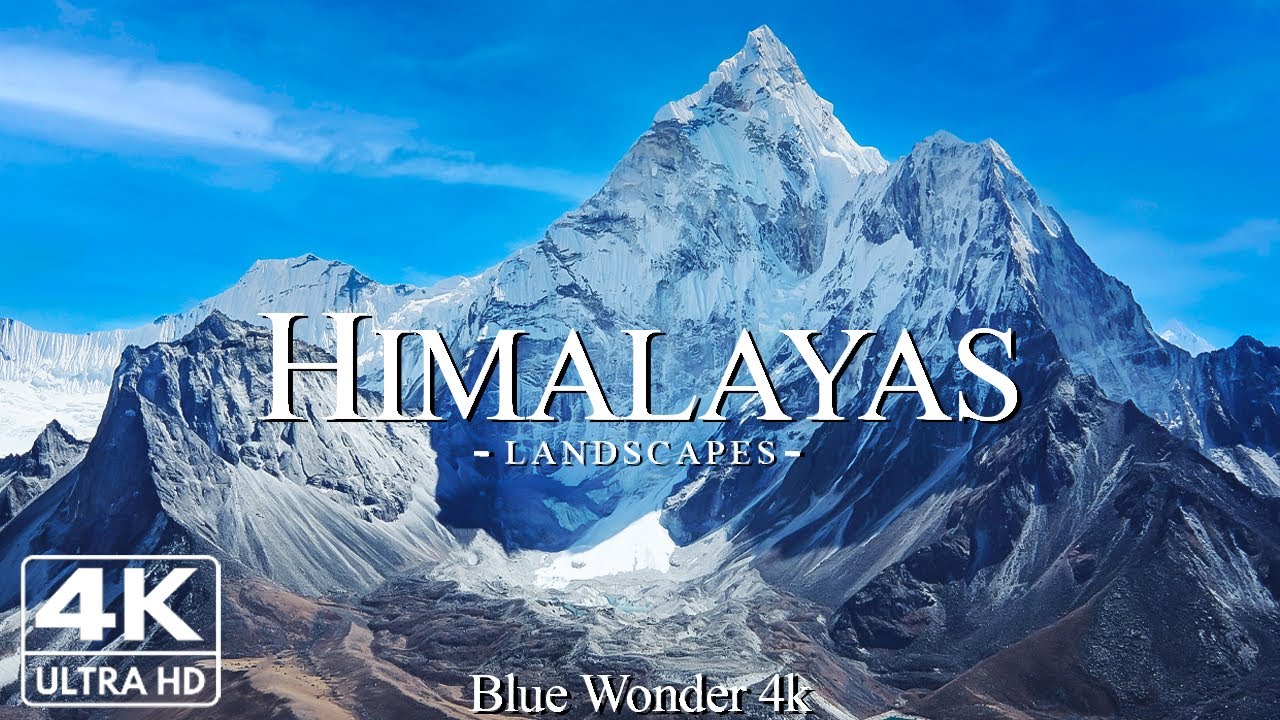 Полет над Гималаями 4K UHD - расслабляющая музыка вместе с красивыми видеороликами - 4K Видео HD