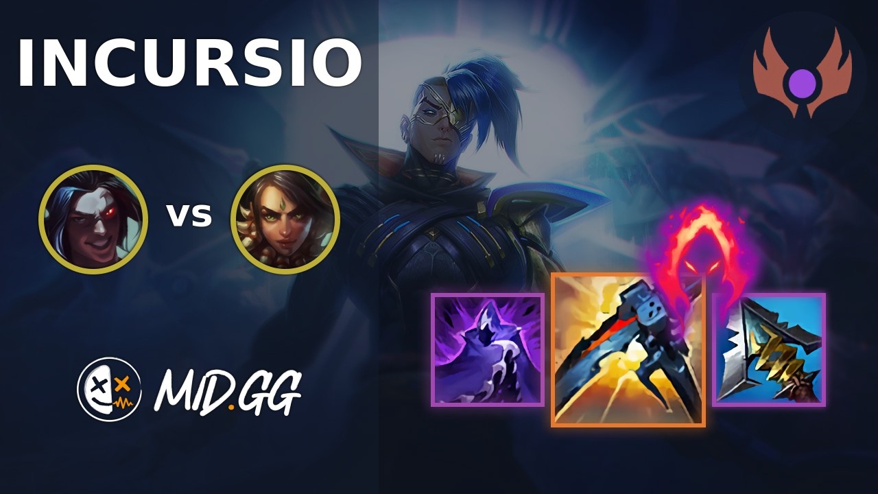 MID.GG: [ Incursio ] Кейн в лесу против Нидали | Мастер Оушен | Сезон LOL 2026