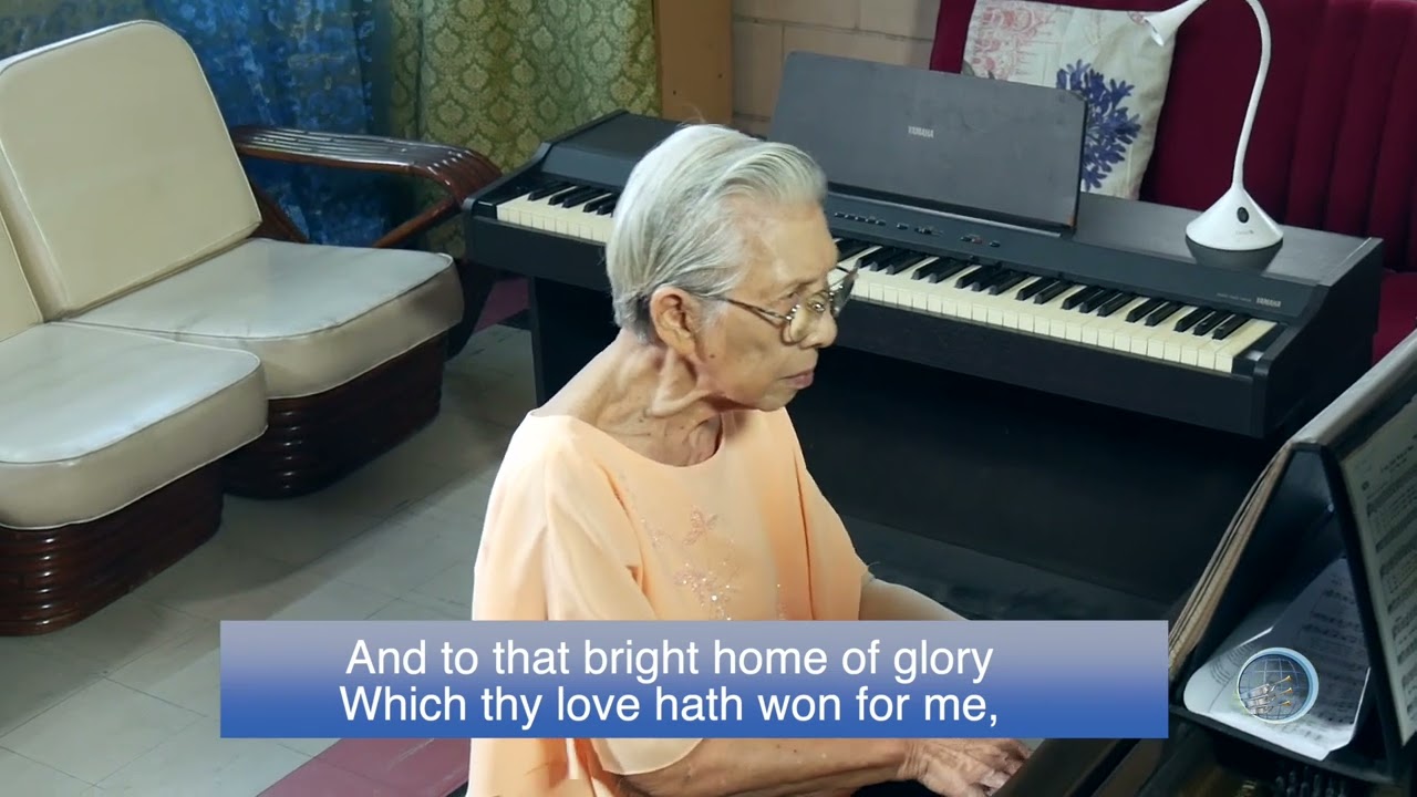 There is sunlight on the hilltop - Piano instrumental hymns with lyrics