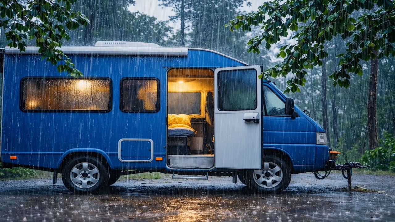 Heavy Rain ASMR on Tent & Car Roof | Cozy Rain Sounds for Sleep