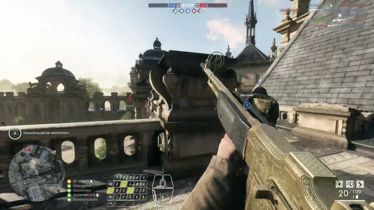 Battlefield 1 when two equal teams collide