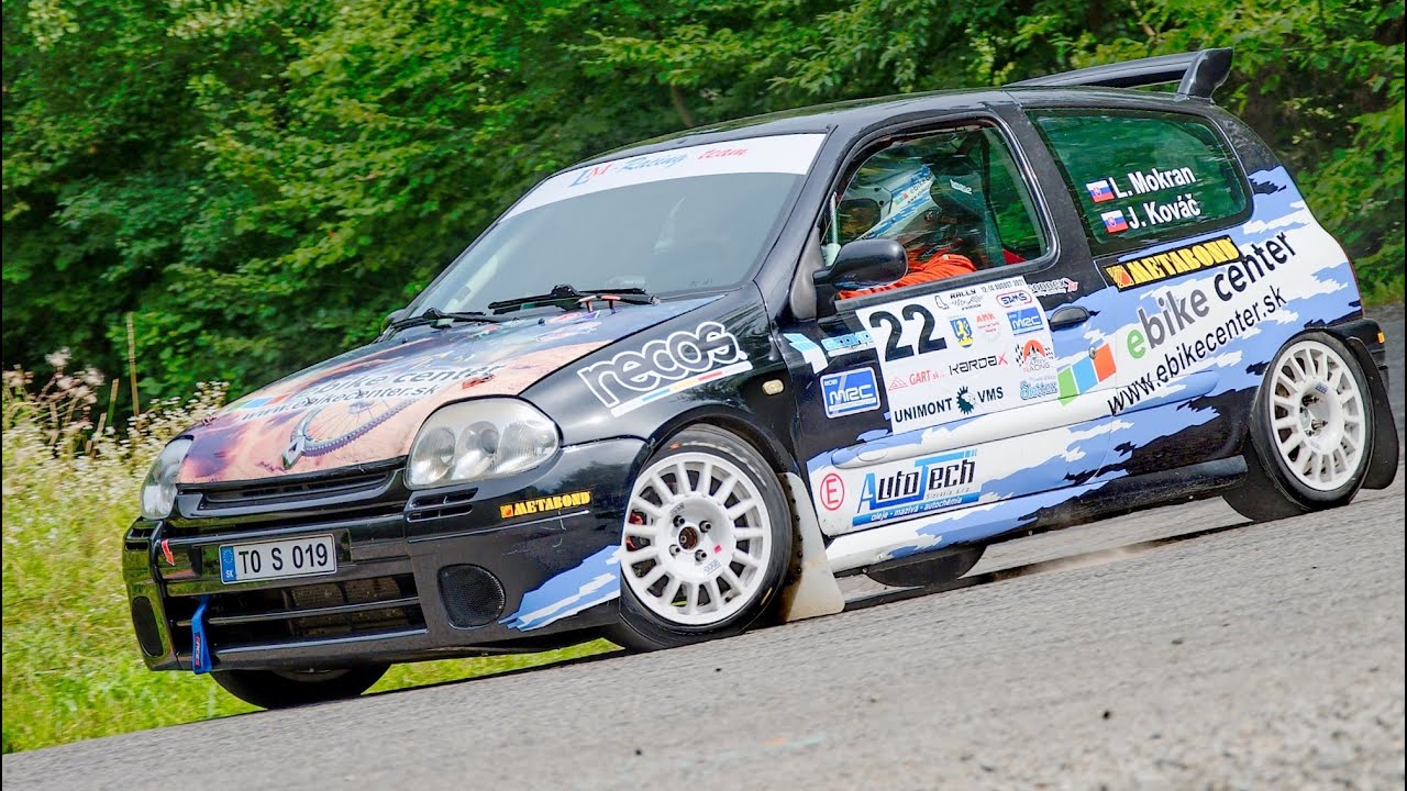 Ladislav MOKRAN  -Julius KOVAČ-RENAULT Clio Sport-rally Vranov 2021-2 .miesto v SRP. a 1.miesto-RP3.
