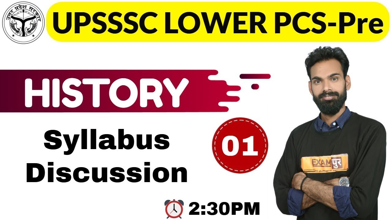 CLASS 01 || #UPSSSC LOWER PCS-Pre || HISTORY || By Sachin Sir || Syllabus Discussion