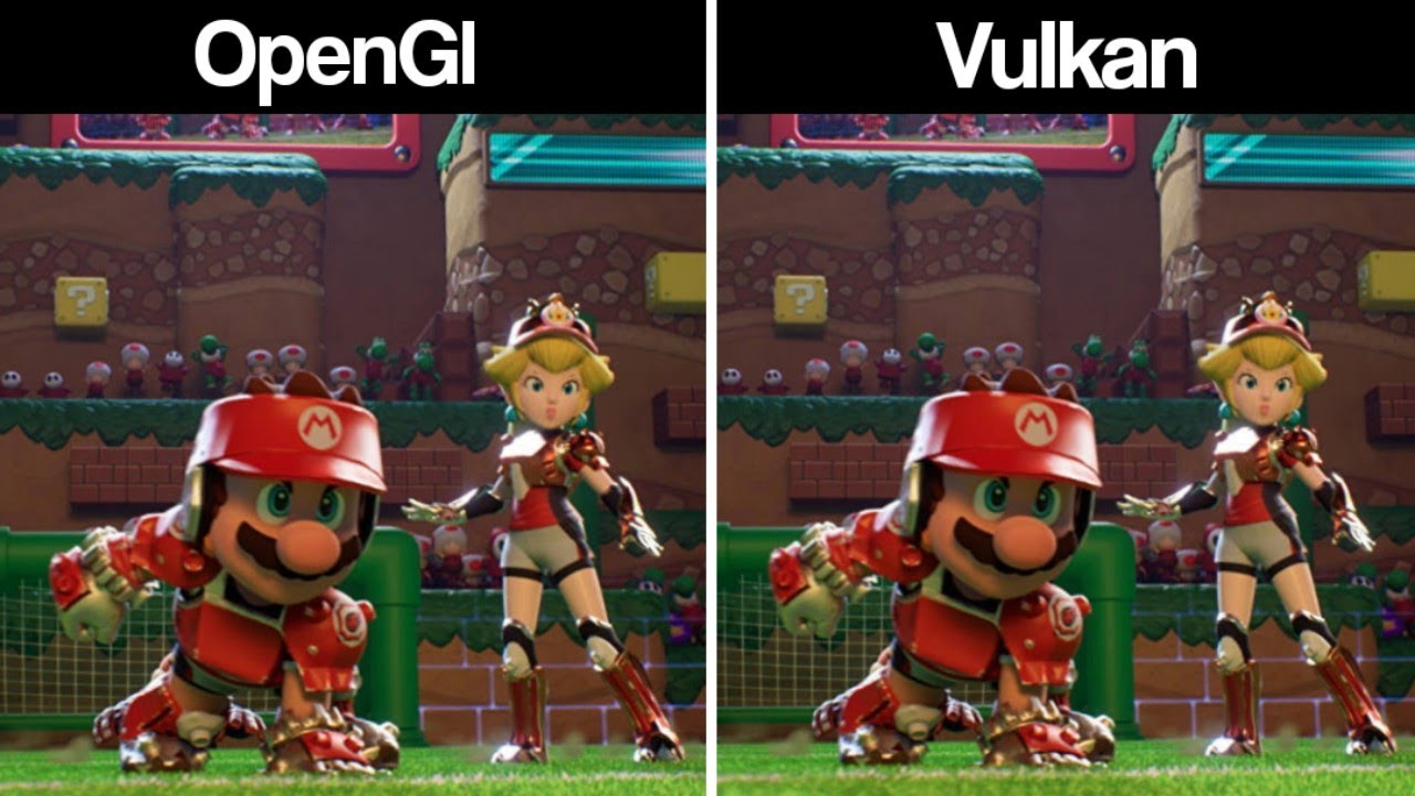 Yuzu Emulator Mario Striders Battle League Opengl vs Vulkan | RTX 3070