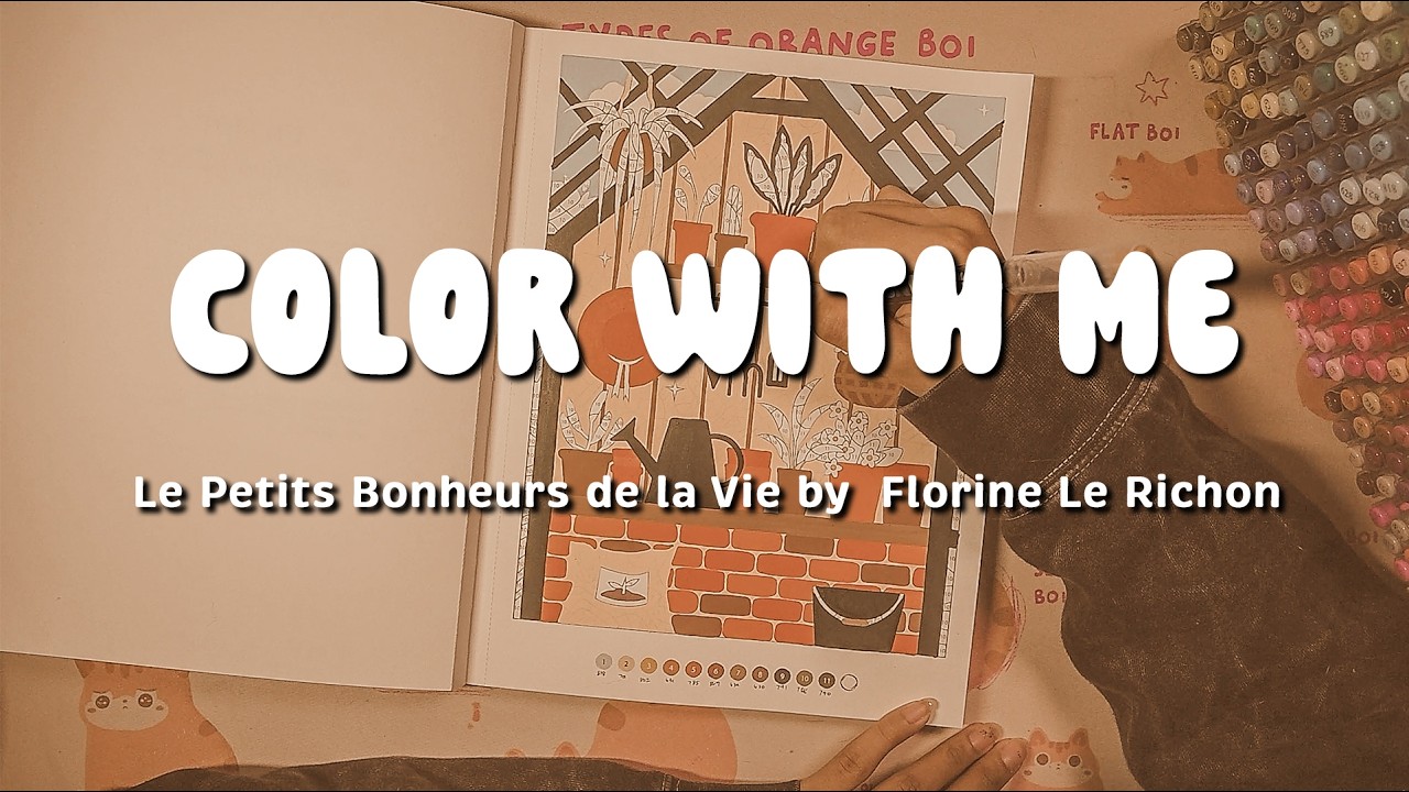 COLOR WITH ME | Mystery Coloring | Cozy Greenhouse