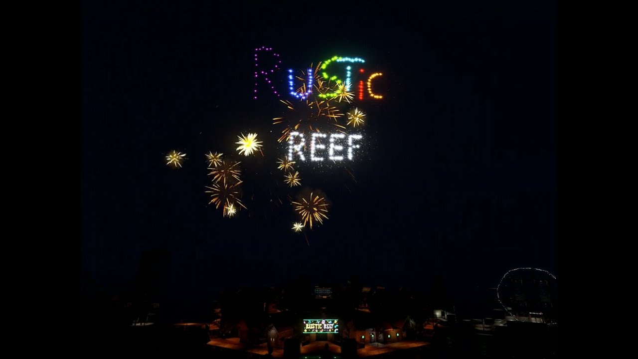 Rustic Reef opening night firework show.