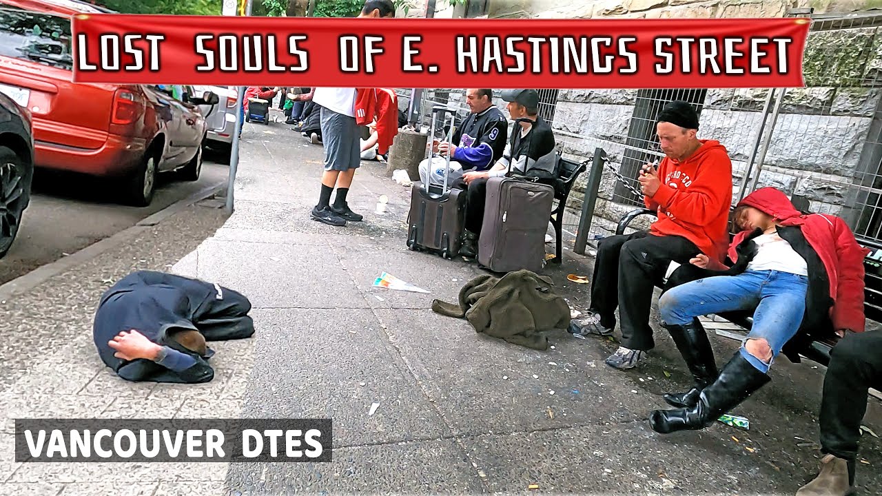 🇨🇦 Lost Souls of East Hastings St.  Vancouver DTES. Homelessness. Vancouver BC, Canada. June 2023.