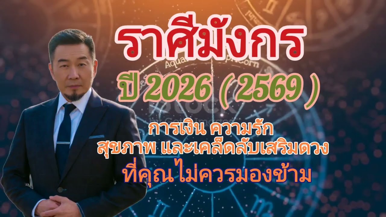 ราศีมังกร 2026 (2569)งานก้าวหน้า เงินมั่นคง รักจริงจัง