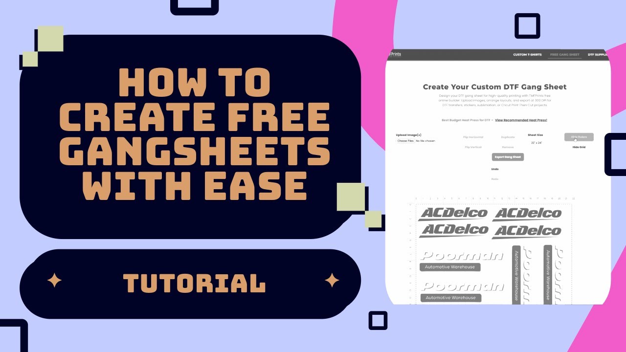 Free DTF Gang Sheet Builder: Tutorial