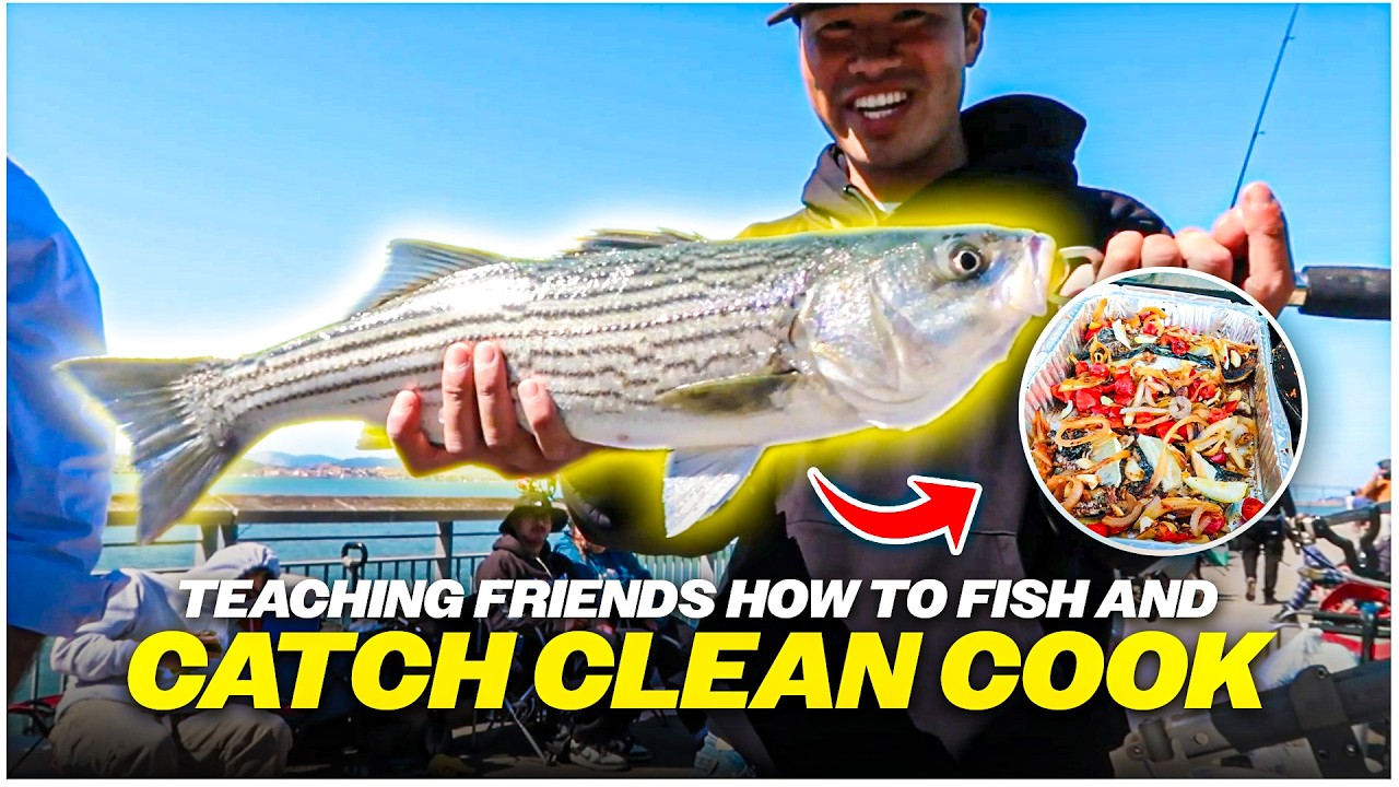 NONSTOP FISH BITES ALL DAY ( Catch and Cook on the Pier )