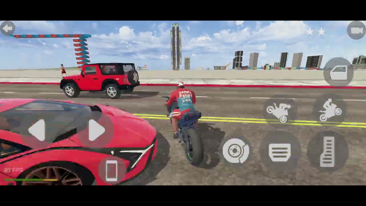 Four bike stunt