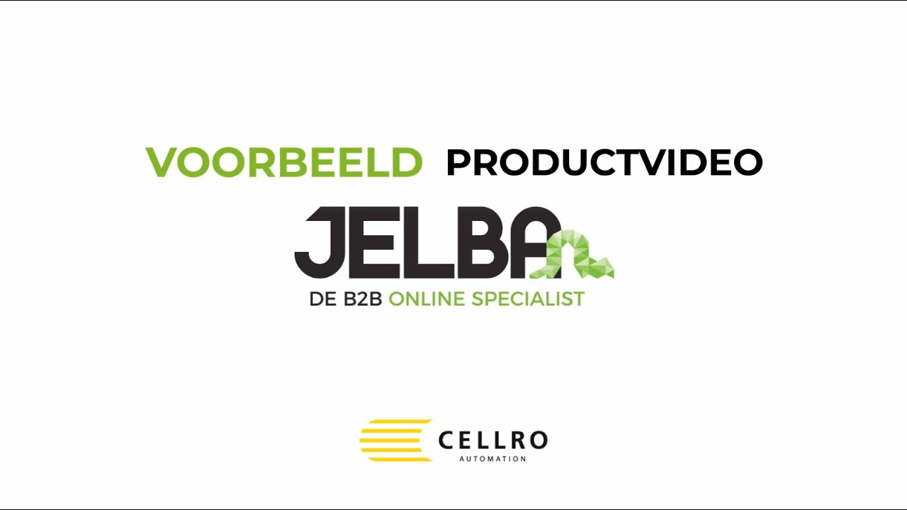 Productvideo Cellro: beladingsrobot Elevate | Jelba