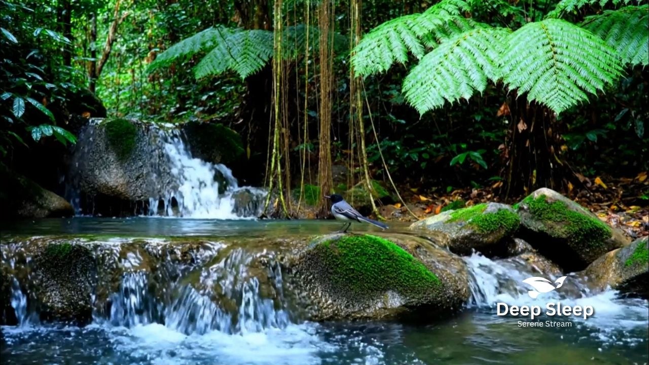 Birds Chirping and River Flow Sounds for Insomnia Sleep