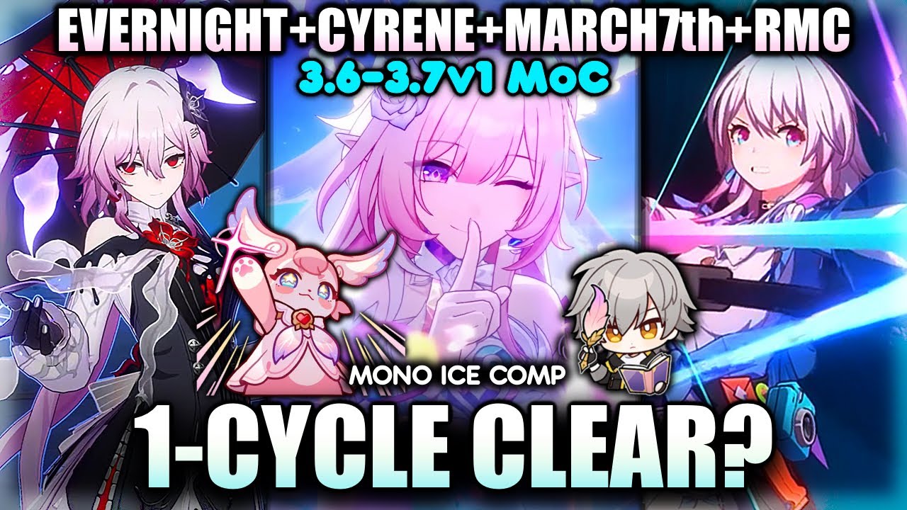 E0S1 Evernight + March 7th MoC CLEAR?? feat. Cyrene & RMC | Honkai Star Rail 3.7 | Team Showcase