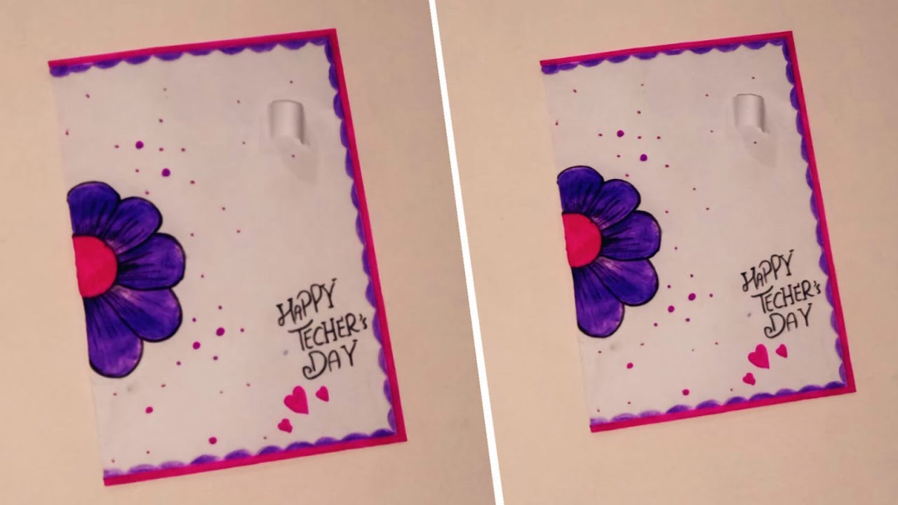 Teacher day card idea 💡 with paper | Easy and beautiful ❤️ #diy #cardcreations 