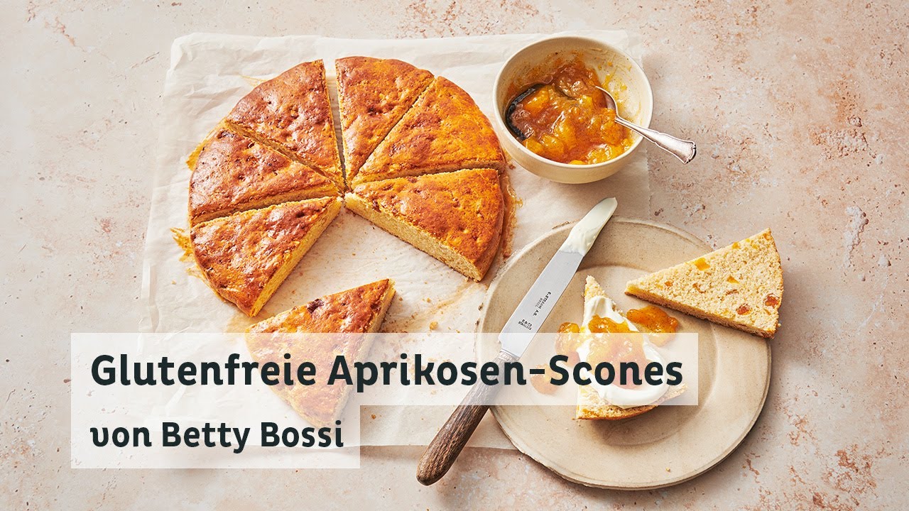 Glutenfreie Aprikosen-Scones - Rezept von Betty Bossi in Kooperation mit Coop Free From