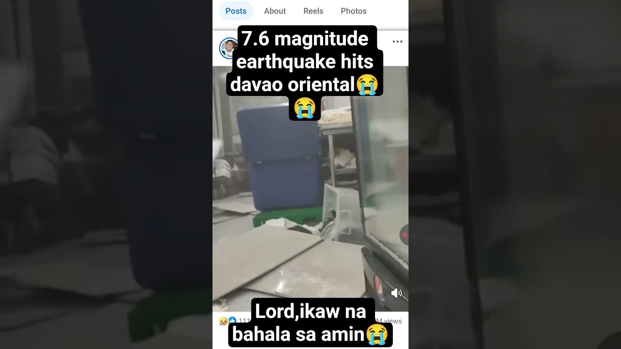 7.6 magnitude earthquake hits davao oriental