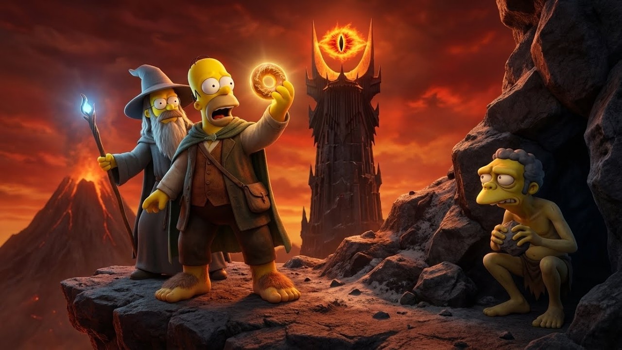 The Simpsons Enter a Fantasy Ring Adventure! 💍😂 | 4K The Simpsons 3D Animation
