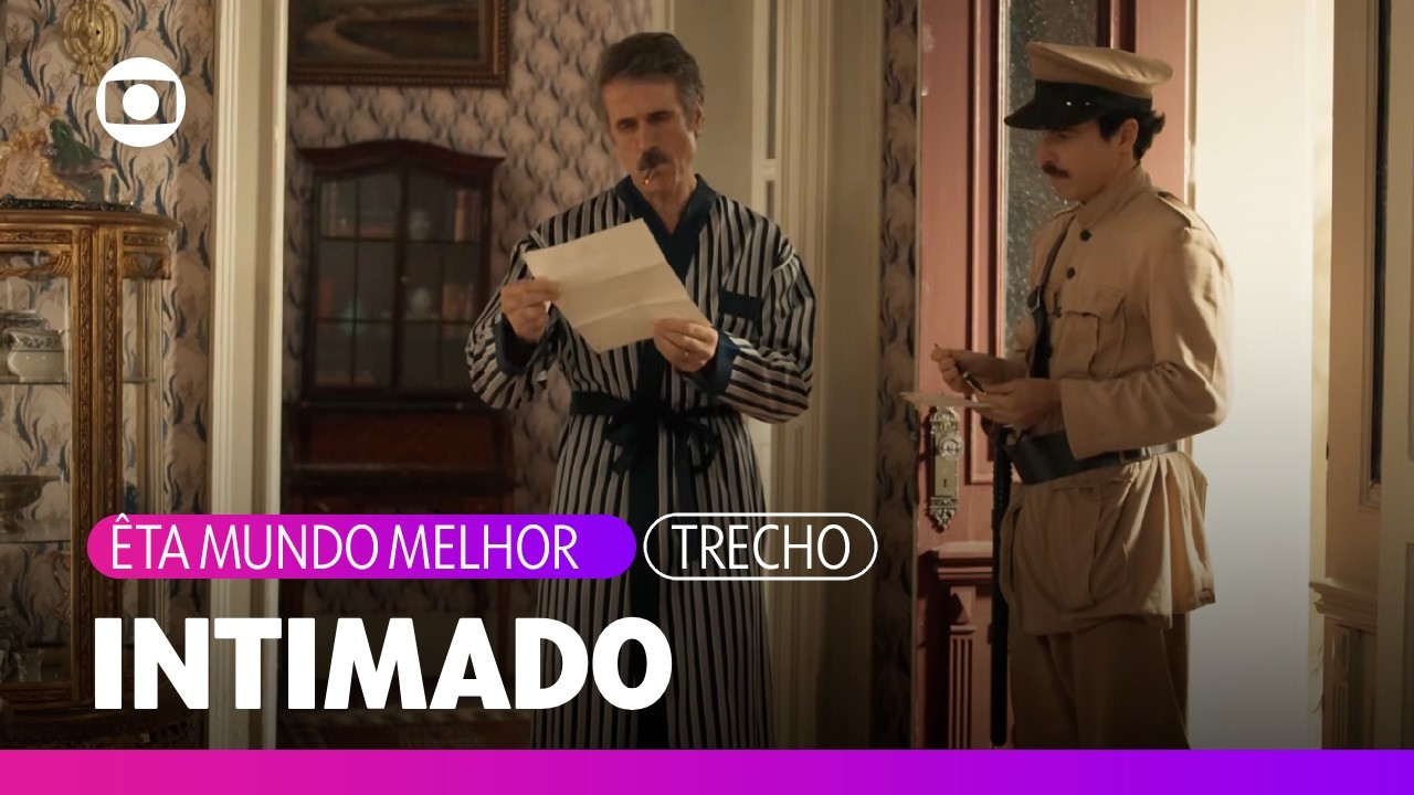 Ernesto recebe a intimação para depor no caso de Estela | Êta Mundo Melhor | TV Globo