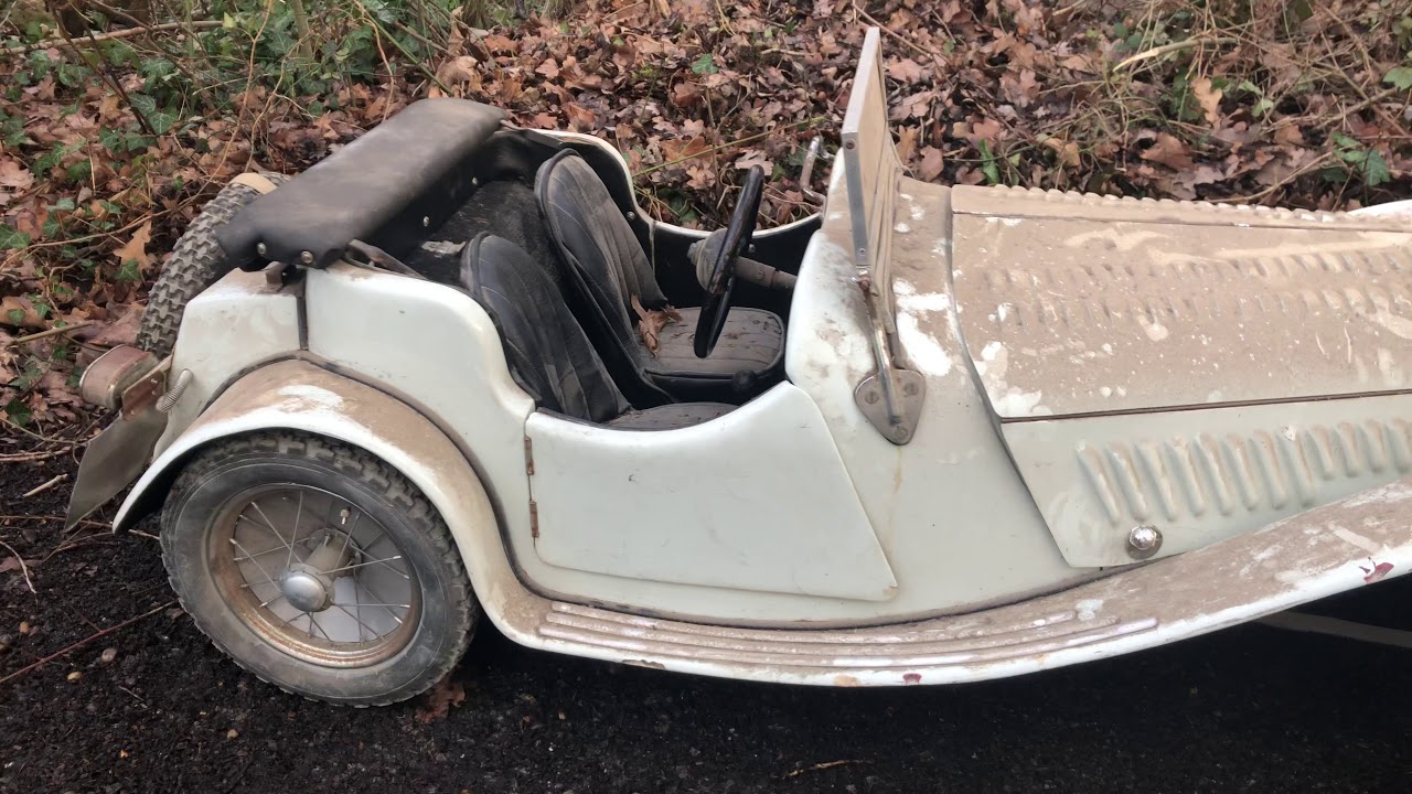 Jaguar SS100 barn find child&rsquo;s car Tot rod pedal car