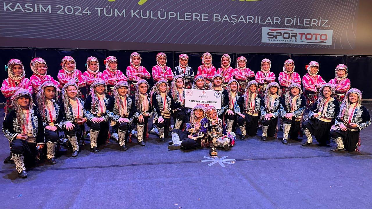 Yörem Halk Dansları Spor Kulübü 2024 Türkiye Şampiyonu🏆🏆🏆Denizli Türkiye finali Minikler Düzenlemeli