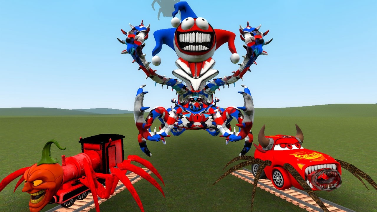THE ESCAPE OF THOMAS MUSCLEPEPPER AND MCQUEEN EATER THE PROTOTYPE POPPY PLAYTIME 5 in Garrys Mod!