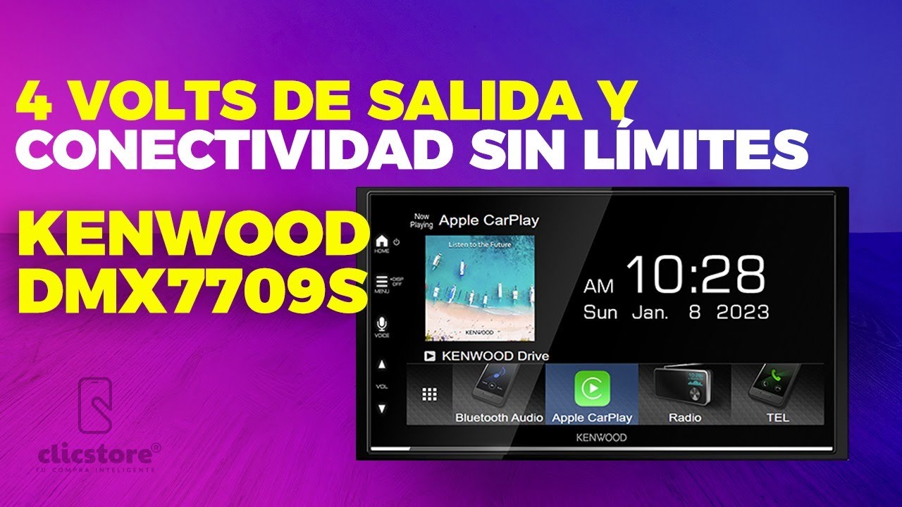 KENWOOD DMX7709S - 4 VOLTS DE SALIDA Y CONECTIVIDAD SIN LÍMITES
