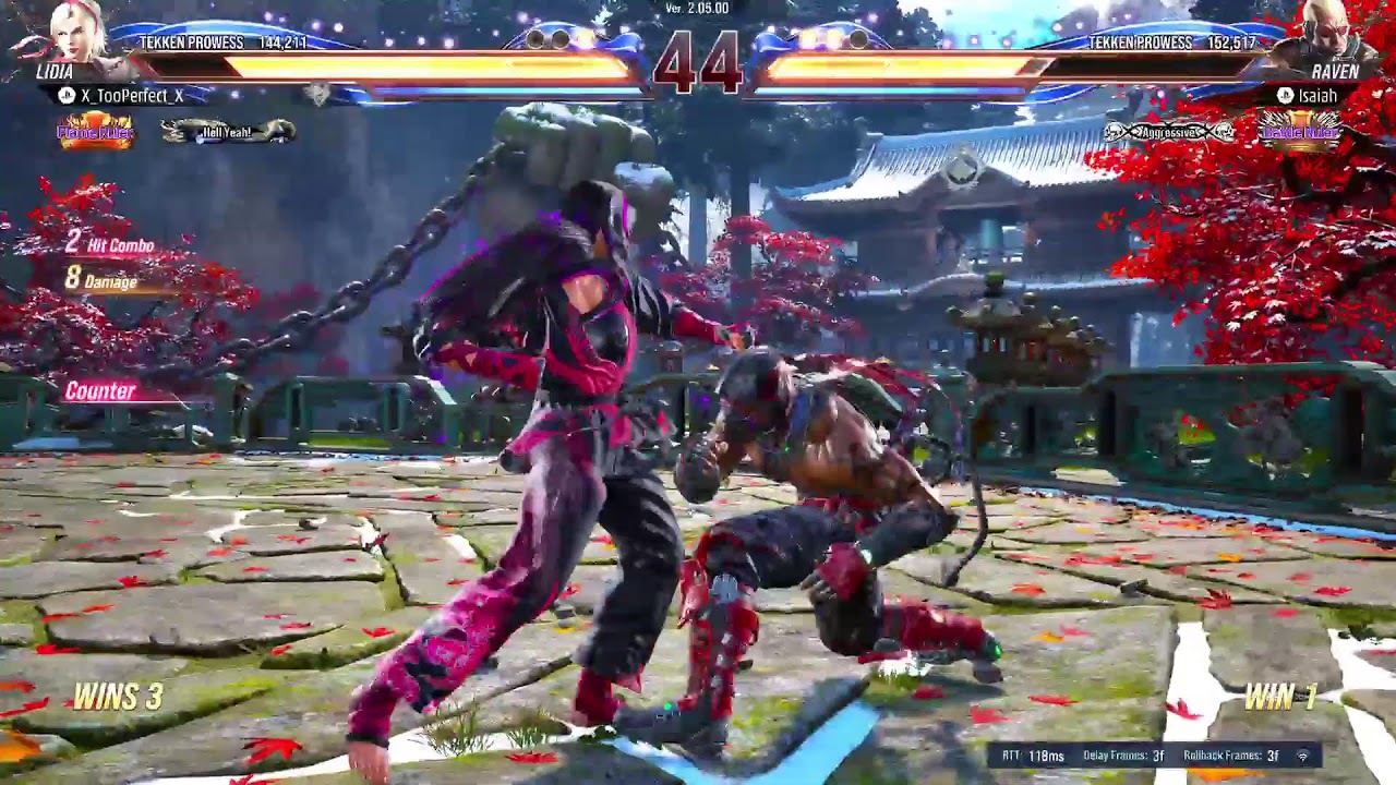 Tekken 8 online ranked matches with Lidia