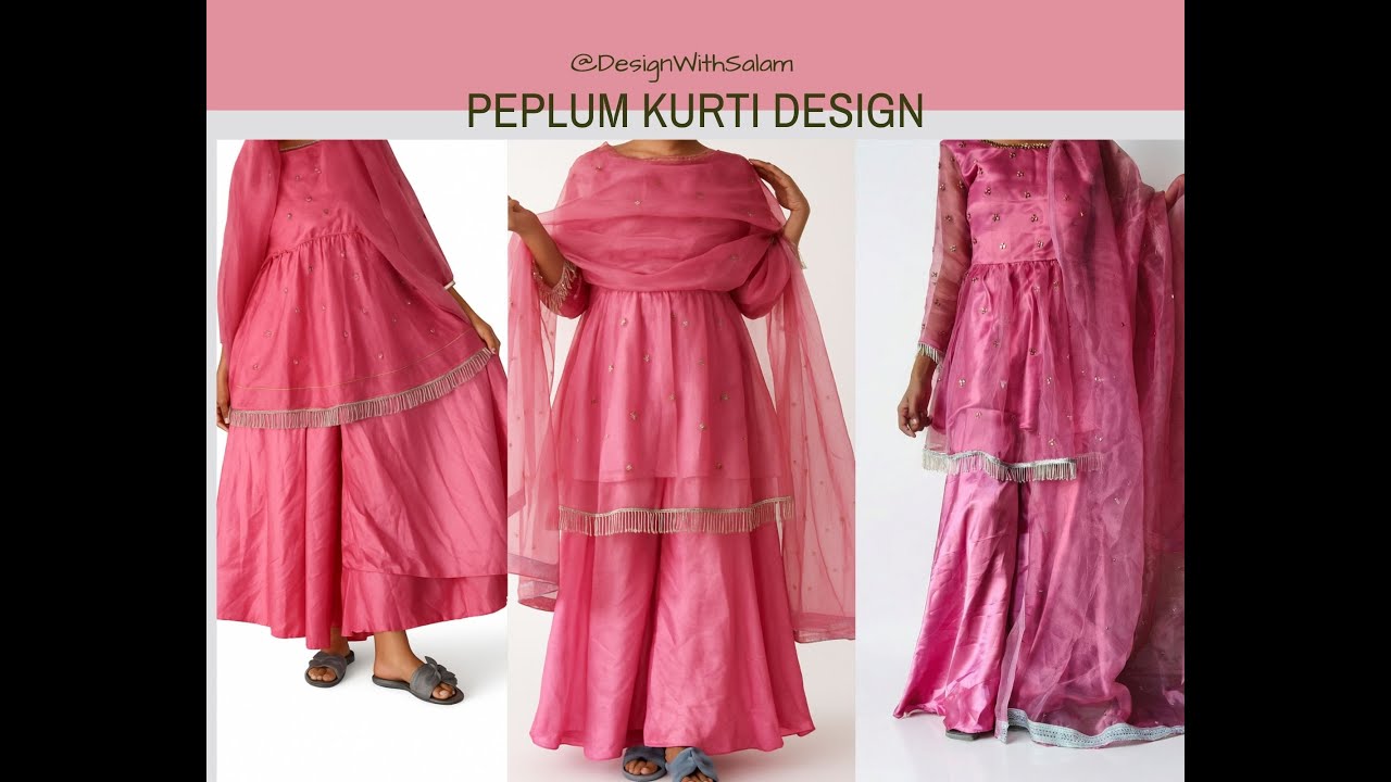 Trendy Party Wear Peplum Dress Design 