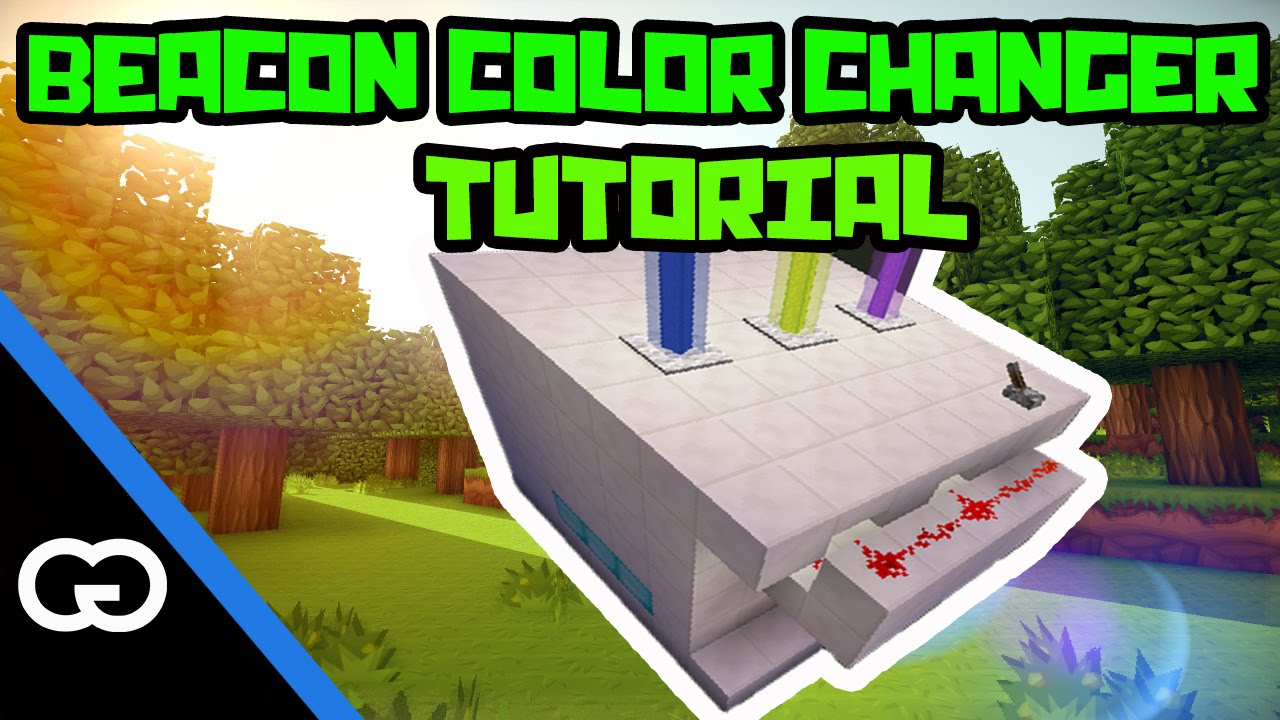✔ How To Make Beacon Color Changer Redstone Tutorial