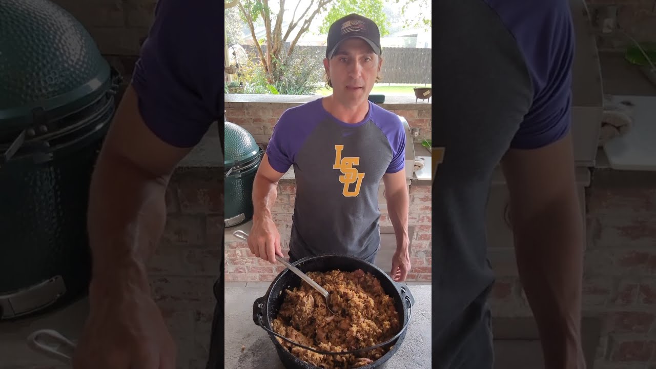 Bad Brad's Cajun Cooking - Ep. 3:  Jambalaya in a Big Green Egg!!