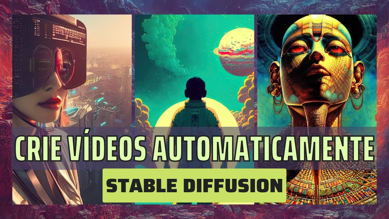 Como Criar Vídeos com Inteligência Artificial Usando o Stable Diffusion de graça no Google Colab!