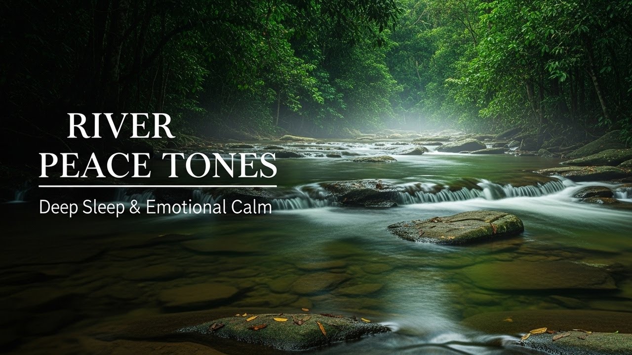 Soothing Forest Ambience with Gentle River Flow for Study Meditation Inner Peace and Stress Relief