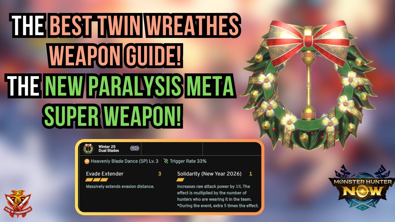 The BEST TWIN WREATHES WEAPON GUIDE! The NEW PARALYSIS META SUPER WEAPON! l Monster Hunter Now