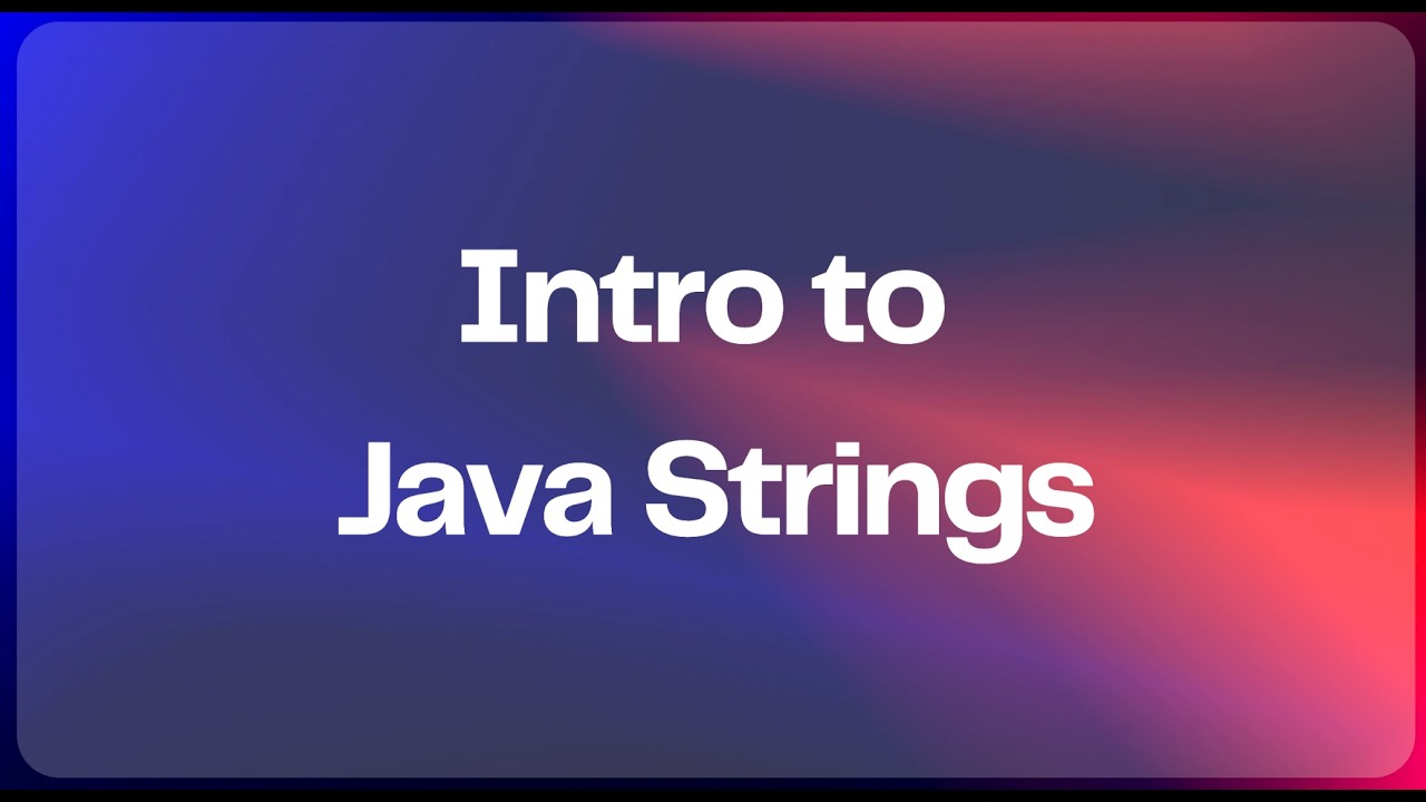 Java Strings