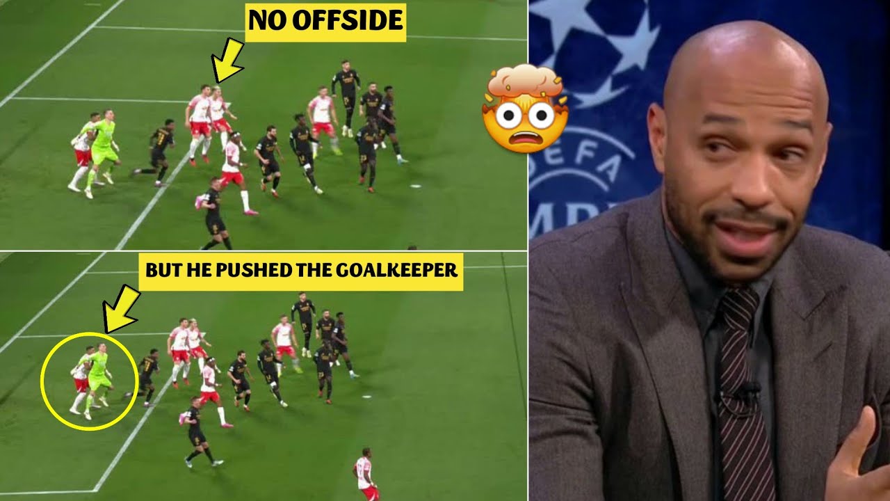 🤯 Thierry Henry Reaction to RB Leipzig Disallowed Goal vs Real Madrid