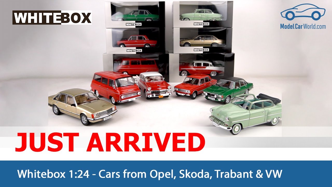 Whitebox - 1:24 Just arrived Cars from Opel, Skoda, Lada, Chevrolet, Trabant, VW & Citroen