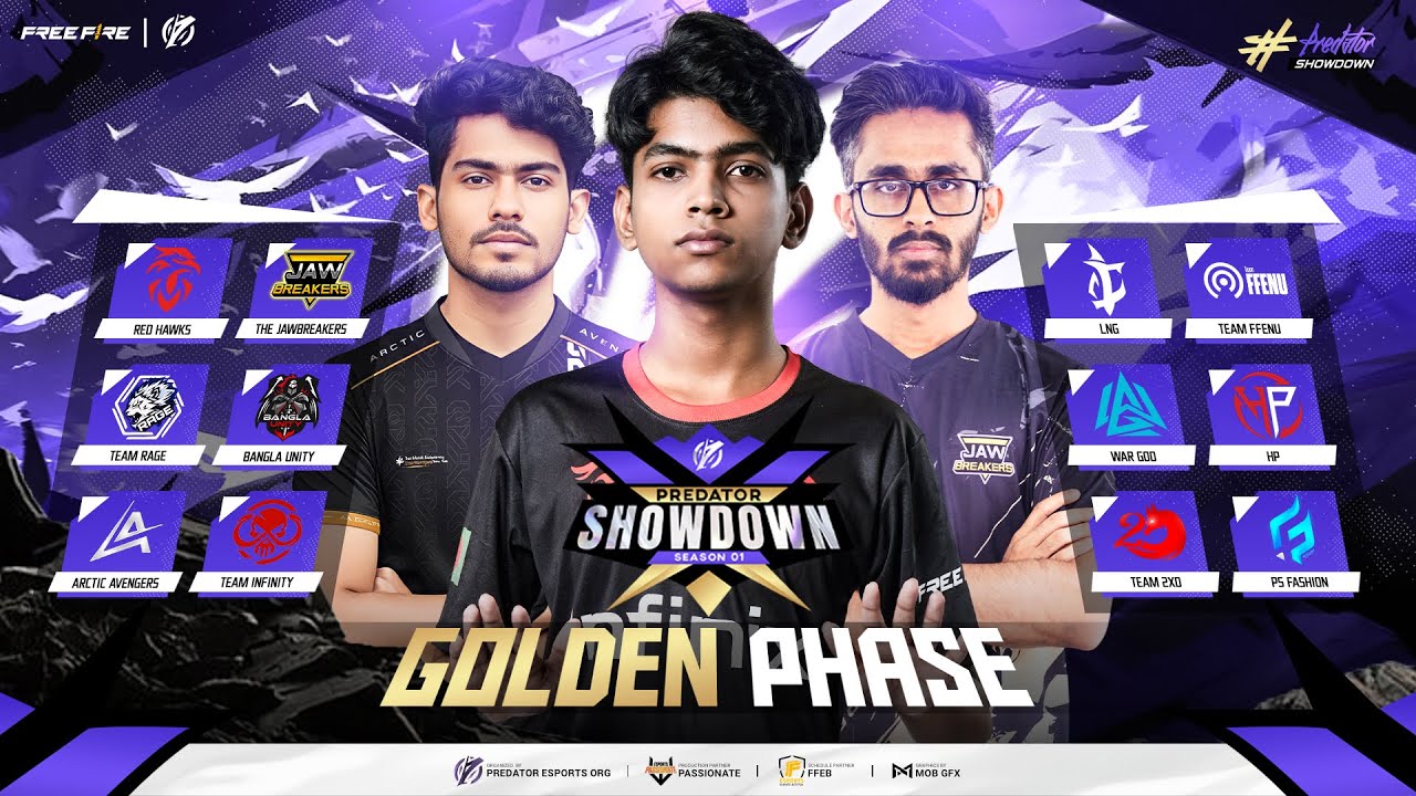 [🔴LIVE] GOLDEN PHASE || PREDATOR SHOWDOWN S1 ft.|| @RedHawksOfficials @JB.FREAK22 @KUTTUSH-u5r