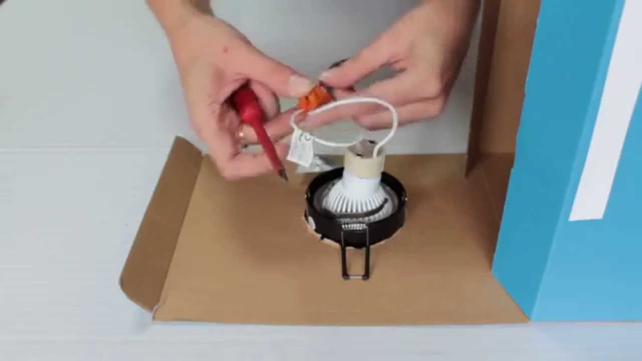 Jak podłączyć oprawę sufitową halogen Kanlux do prądu 230V -How to connect halogen ceiling 230 volt