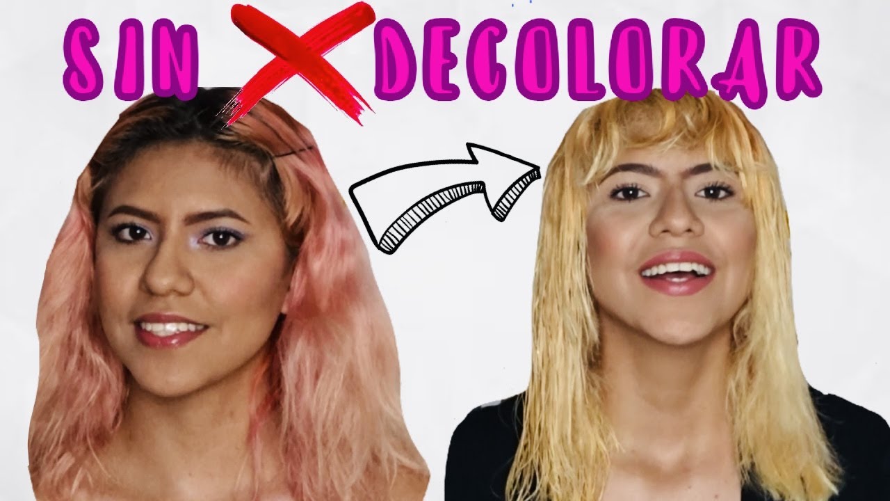 Como quitar tintes fantasía sin decolorar y sin dañar tu cabello | Barrido de color