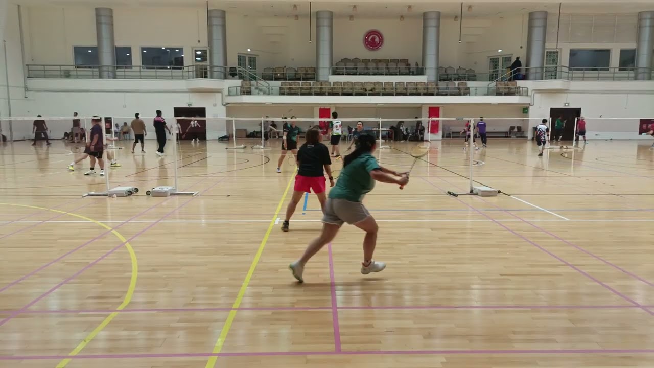 Badminton queuing with Vogue Group_Jan. 20th, 2026_Micho, Marivic & Qarol