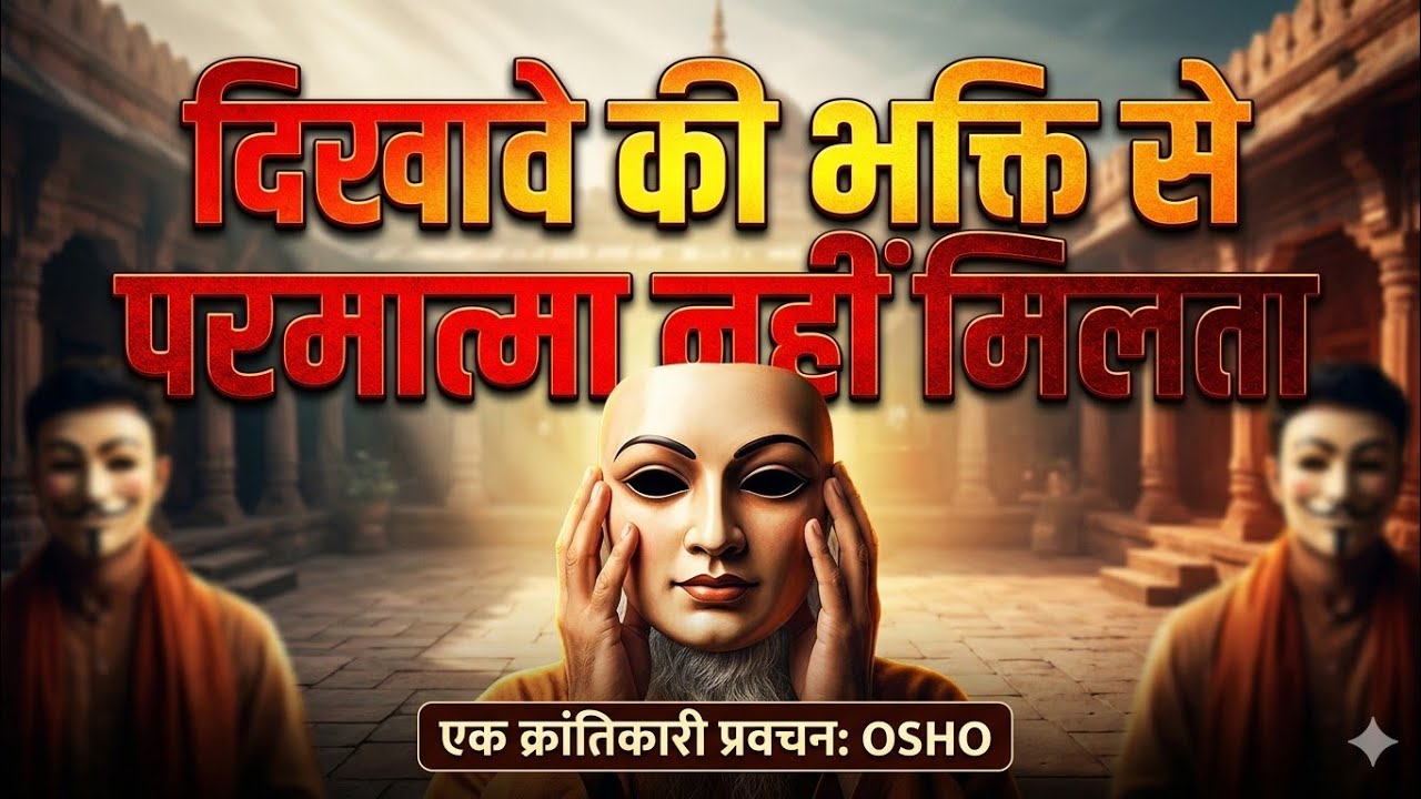 दिखावे की भक्ति से परमात्मा नहीं मिलता: ओशो का क्रांतिकारी प्रवचन