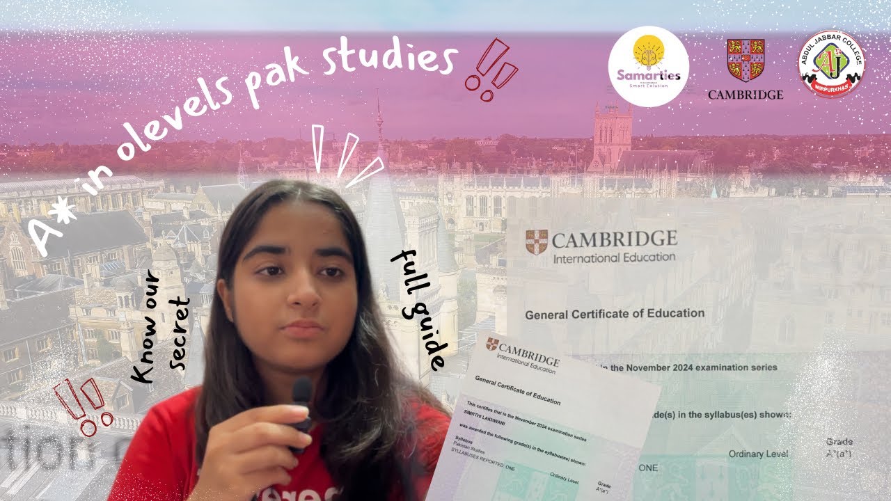 How I Got an A* in O Level Pakistan Studies | My First CAIE Experience & Complete Guide for Success