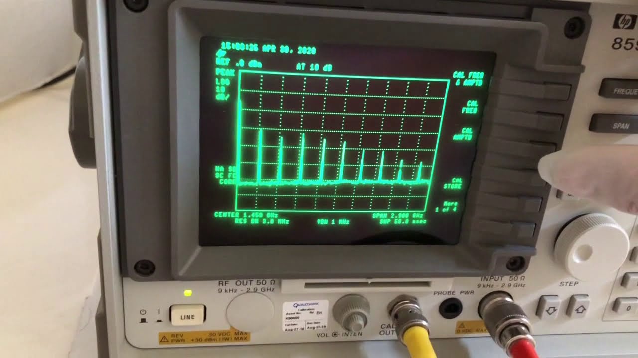 Calibrate & Test HP Spectrum Analyzer 8594E 8595E 8596E 8591E Sierra Lab Instrument