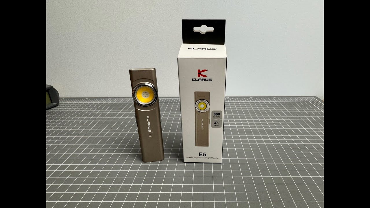 Прожектор Klarus E5 Paper Thin с фронтальной и боковой подсветкой и ОЧЕНЬ интересным пользователь...