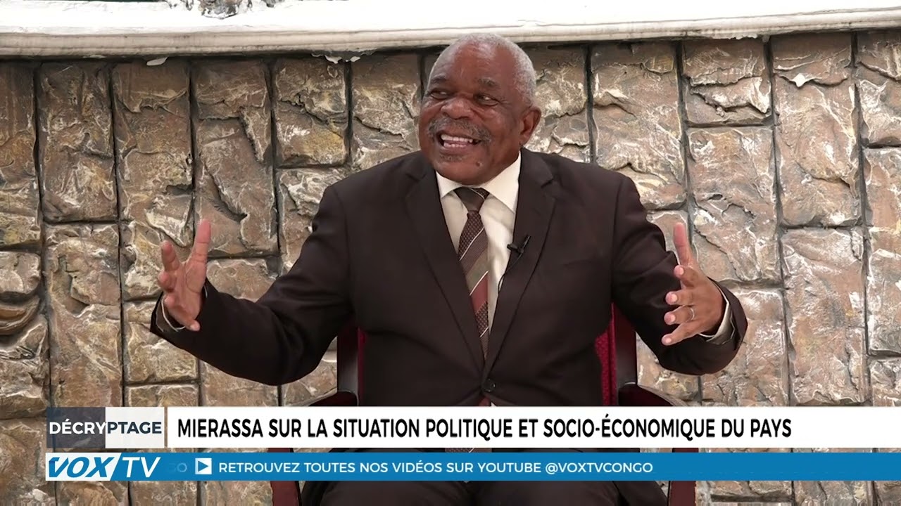 Clément Mierassa décrypte la situation politique et socio-économique du Congo sur VoxTV