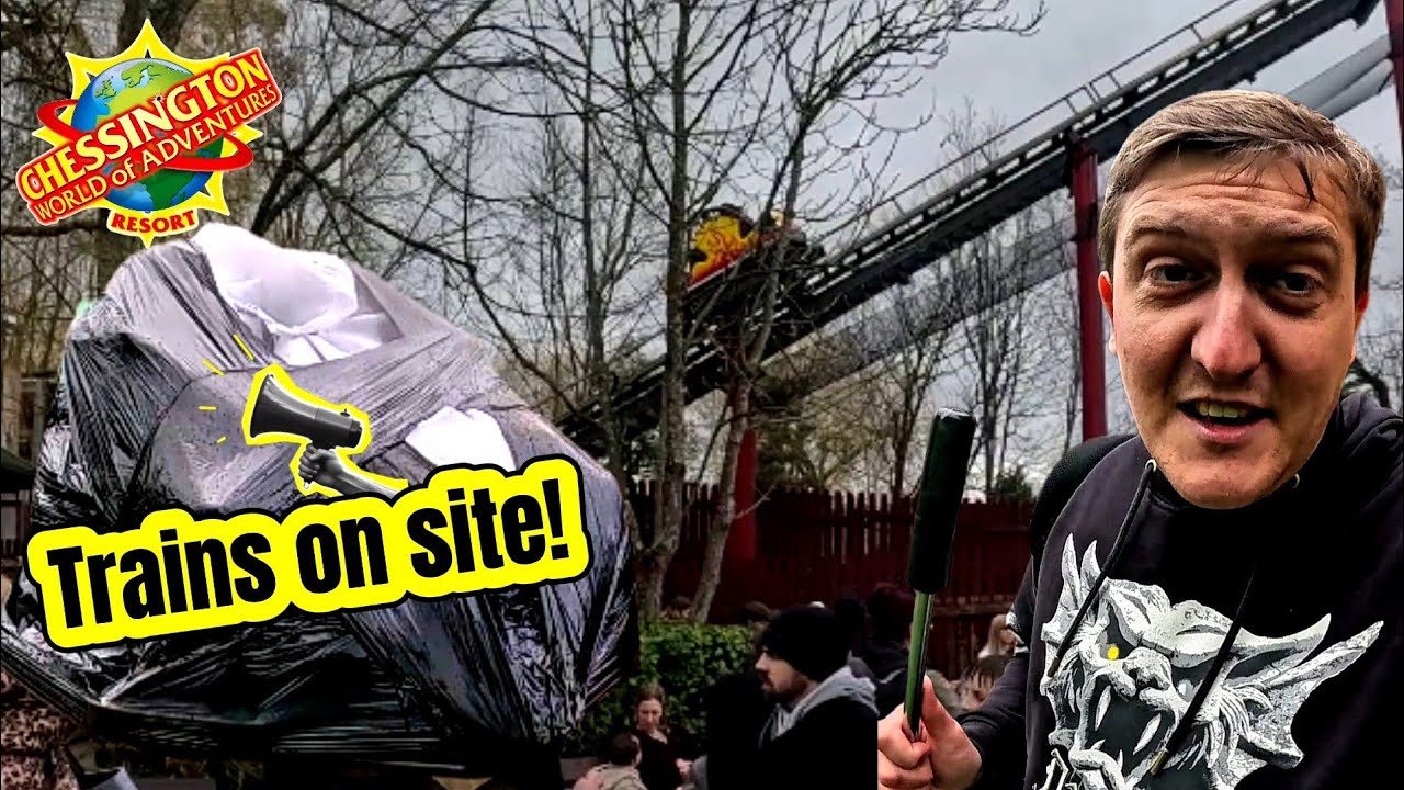 Chessington is crazy! | Trains on site!